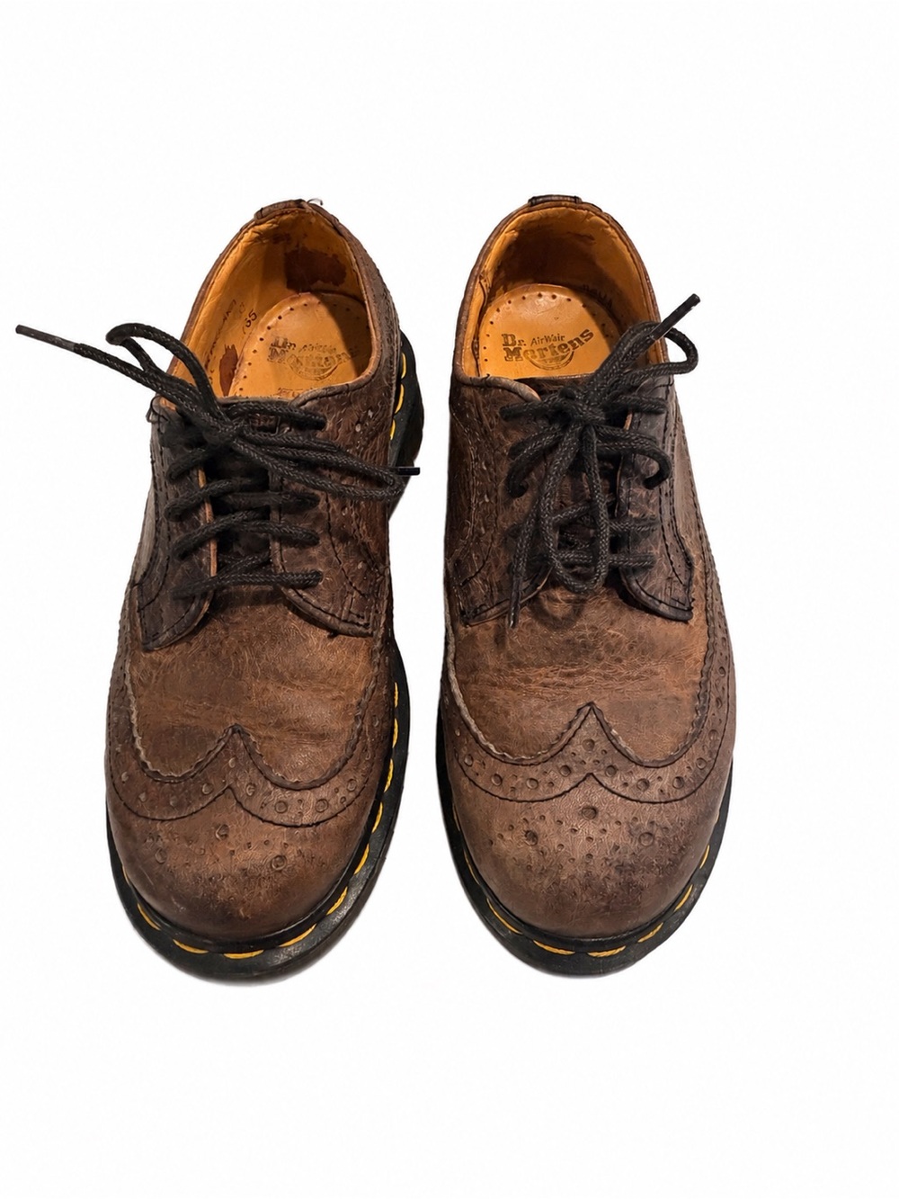 Vintage Dr. Martens 3989 Made in England Brown Brogue Oxford UK 3